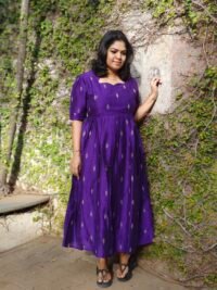 IMG_20260607_072502.jpg ARURA Raw Silk Maternity Maxi (Violet)