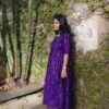 ARURA Raw Silk Maternity Maxi (Violet)