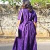 ARURA Raw Silk Maternity Maxi (Violet)