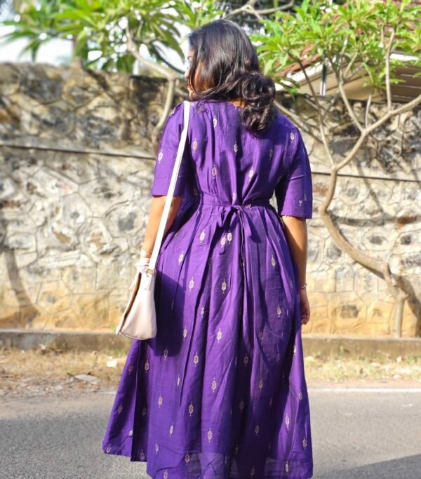 ARURA Raw Silk Maternity Maxi (Violet)