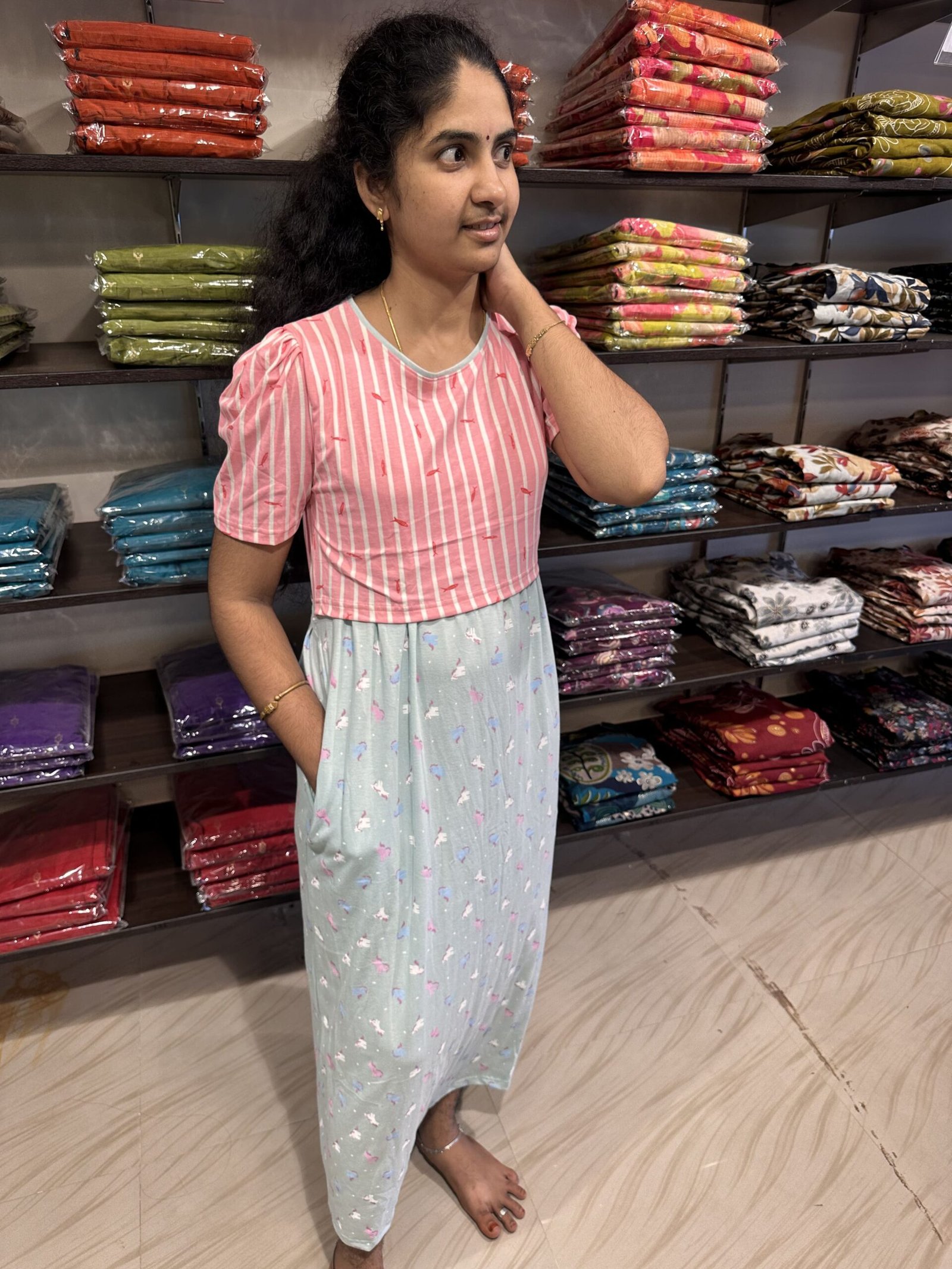Pink Unicorn - ARURA Zipless Maternity Maxi