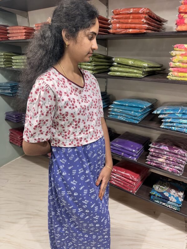 Floral Coffee - ARURA Zipless Maternity Maxi