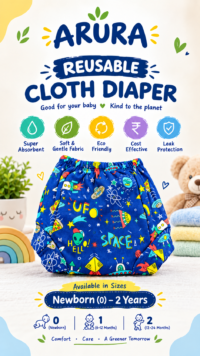 ARURA Reusable Space Cloth Diaper