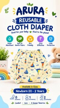 ARURA Reusable Boat Cloth Diaper